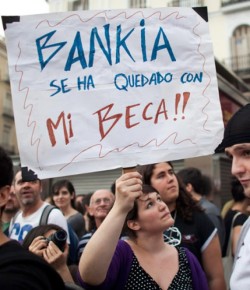 «Justicia para Rato», grita los de 15-M