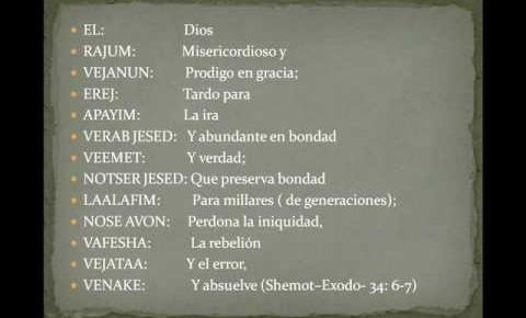 Los Trece Atributos de la Misericordia Divina